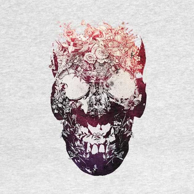 Floral Skull by aligulec